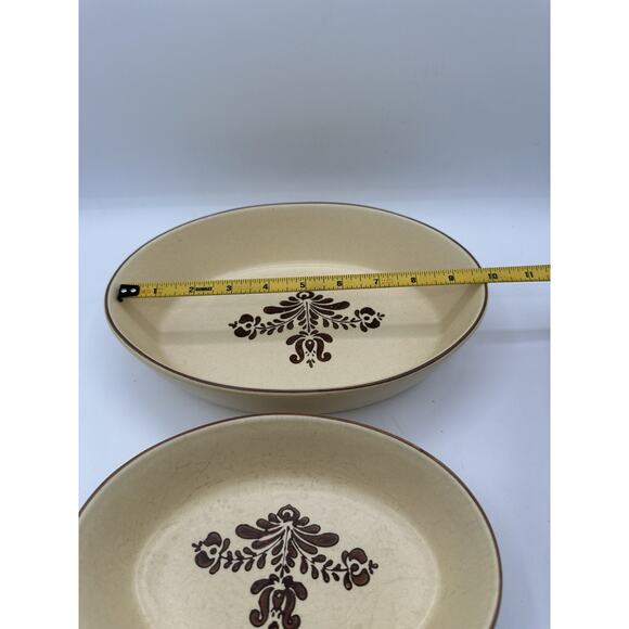 Pfaltzgraff Village Vintage 10" Oval Oven Serving Dish #241 & 240(set Of 2) - Picture 7 of 7
